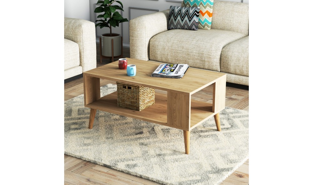 Masuta de cafea, City 2028, Stejar, 90 x 54 x 42 cm