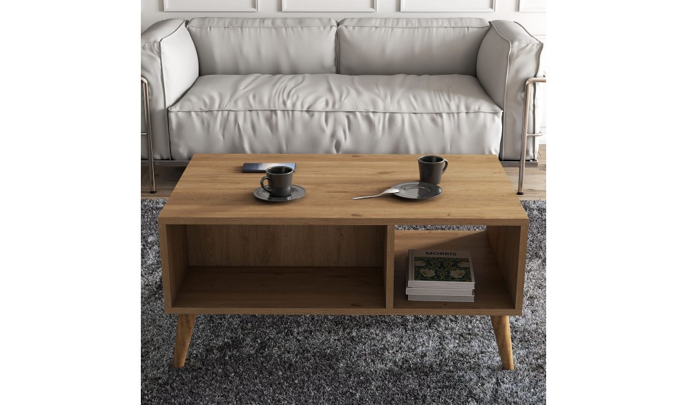 Masuta de cafea, Exxen, Stejar, 90 x 54 x 42 cm