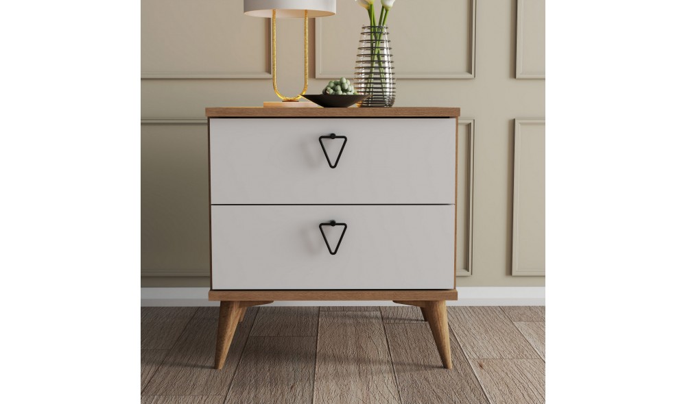 Noptiera, Versa, StejarAlb, 52 x 55 x 45 cm