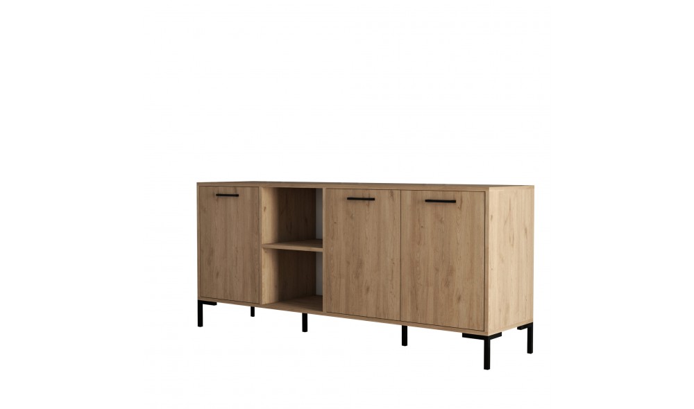 Consola, Aurora - 1636, Stejar, 180 x 80 x 45 cm