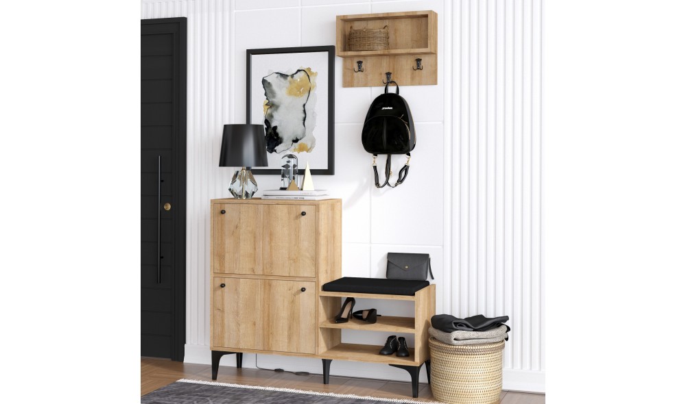 Pantofar, Bred, Stejar, 110 x 92 x 35 cm