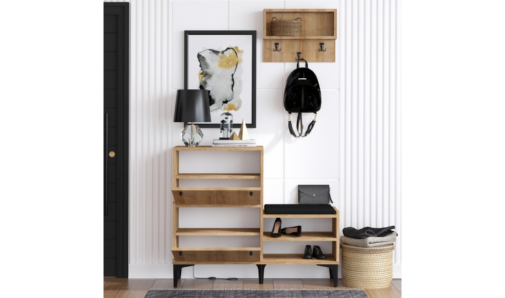 Pantofar, Bred, Stejar, 110 x 92 x 35 cm