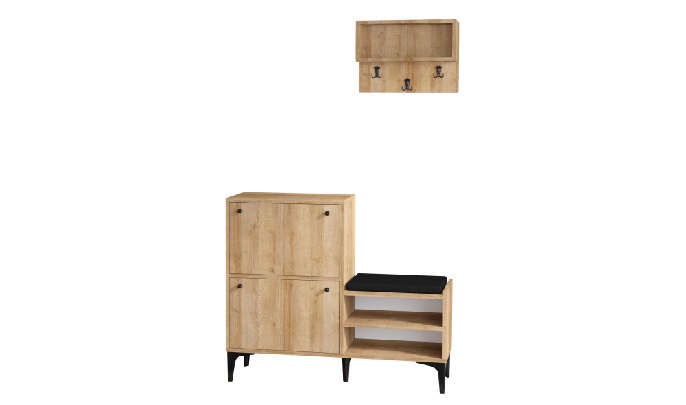 Pantofar, Bred, Stejar, 110 x 92 x 35 cm