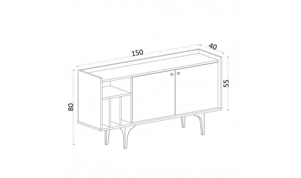 Consola Canopus 150 x 80 x 40 cm