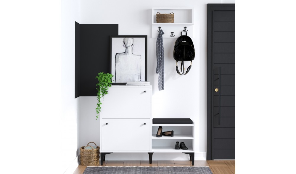 Pantofar, Fredy, AlbNegru, 110 x 92 x 35 cm