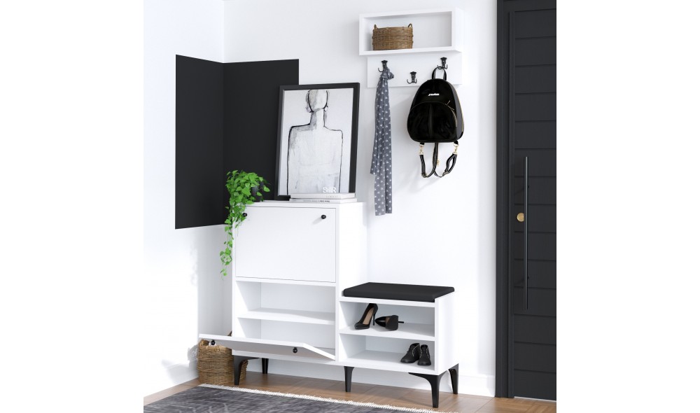 Pantofar, Fredy, AlbNegru, 110 x 92 x 35 cm