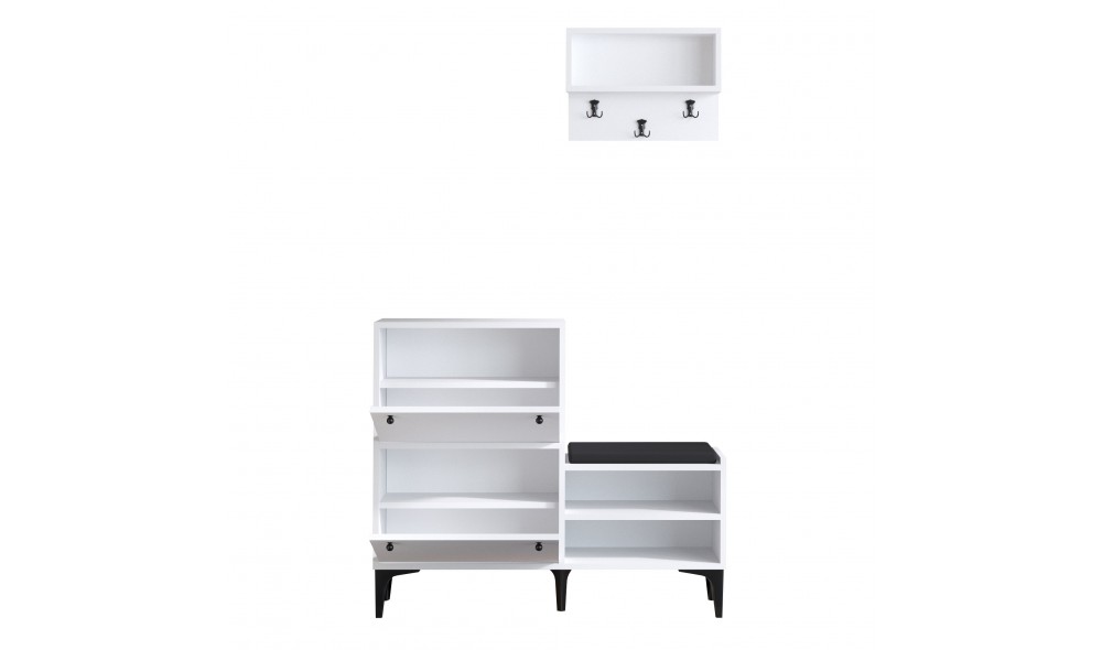 Pantofar, Fredy, AlbNegru, 110 x 92 x 35 cm