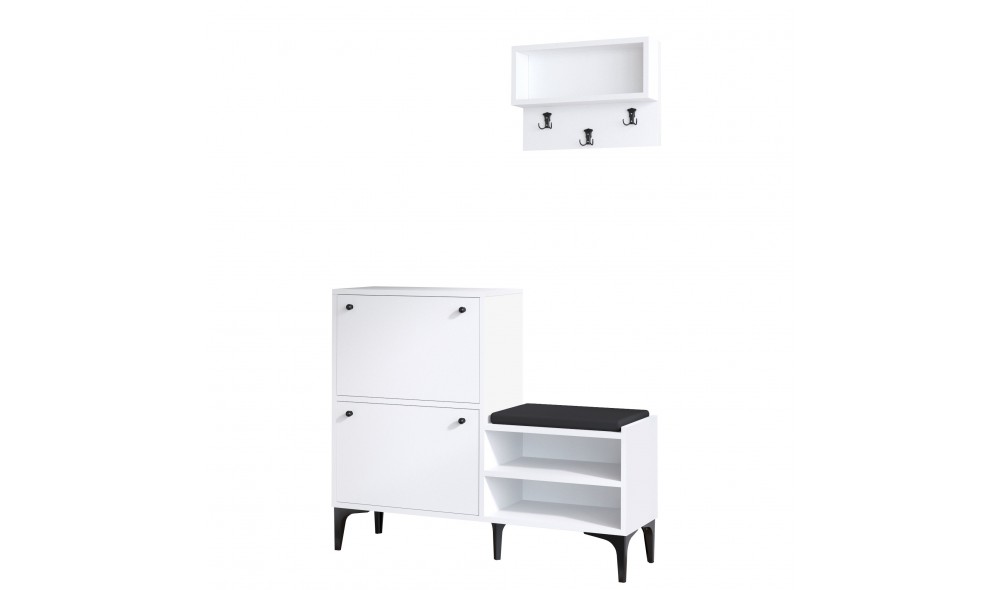 Pantofar, Fredy, AlbNegru, 110 x 92 x 35 cm