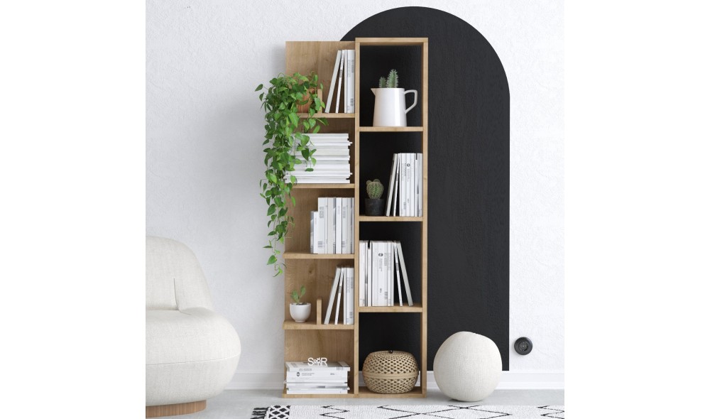 Raft pentru carti, Lily, Stejar, 60 x 150 x 18 cm