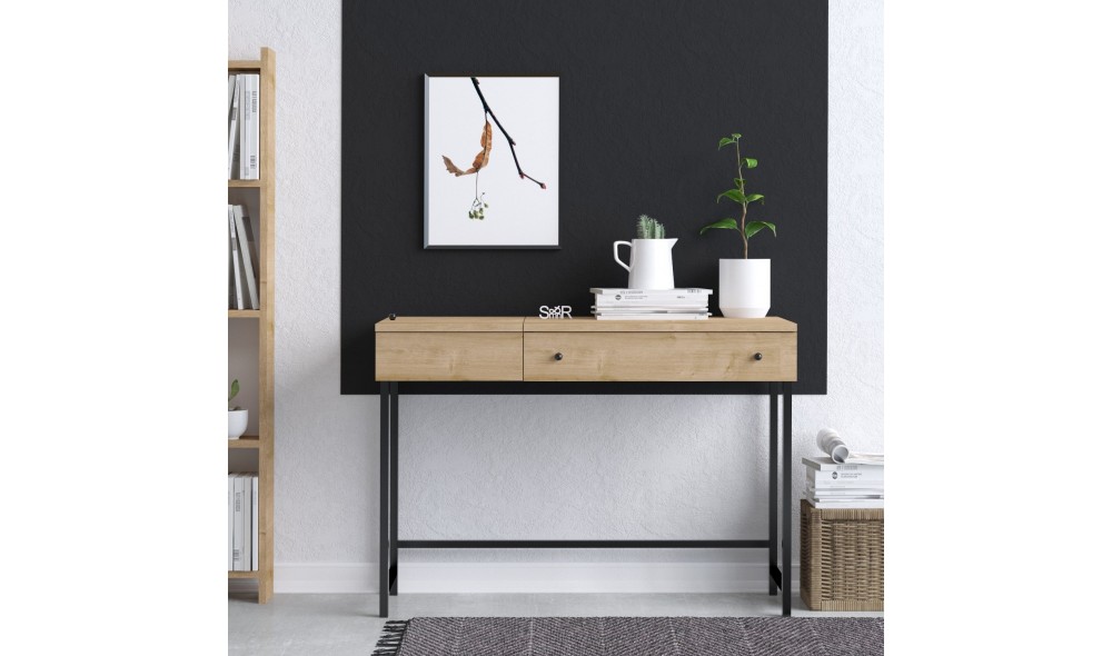 Birou de studiu, Ren - Dec0085, StejarNegru, 100 x 74 x 45 cm