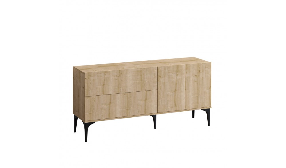 Consola, Tress, StejarNegru, 150 x 75 x 35 cm