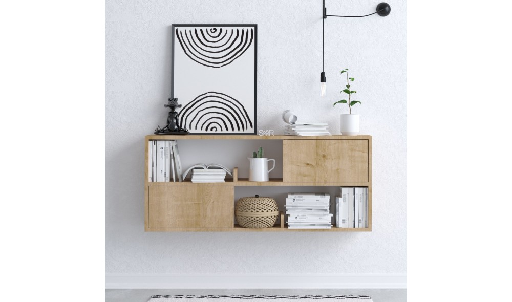 Consola, Flora - Dec0027, Stejar, 120 x 50 x 22 cm