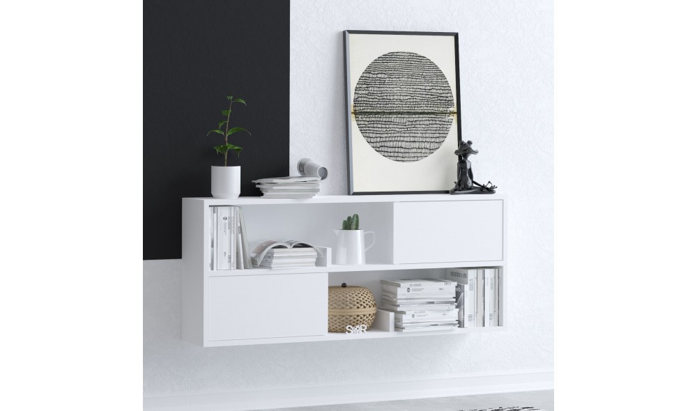 Consola, Forkis - Dec0028, Alb, 120 x 50 x 22 cm