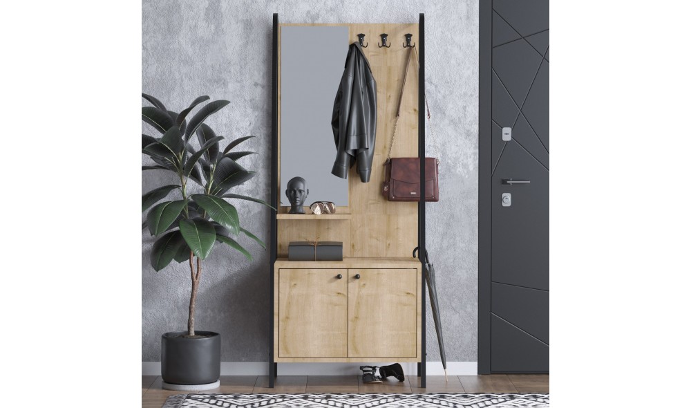 Antreu, Lumi Dec0145, StejarNegru, 74 x 170 x 35 cm