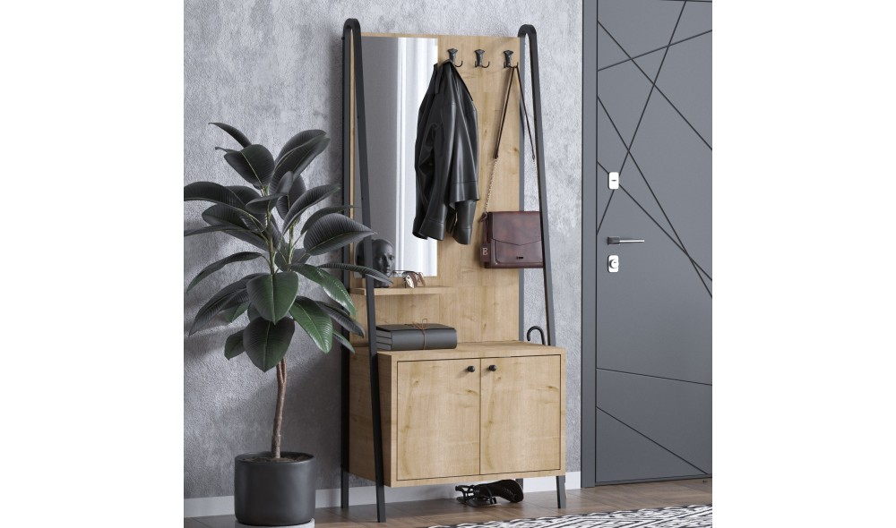 Antreu, Lumi Dec0145, StejarNegru, 74 x 170 x 35 cm