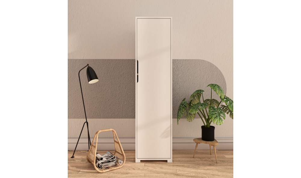 Dulap, Flora 47 - White, 47 x 183 x 45 cm