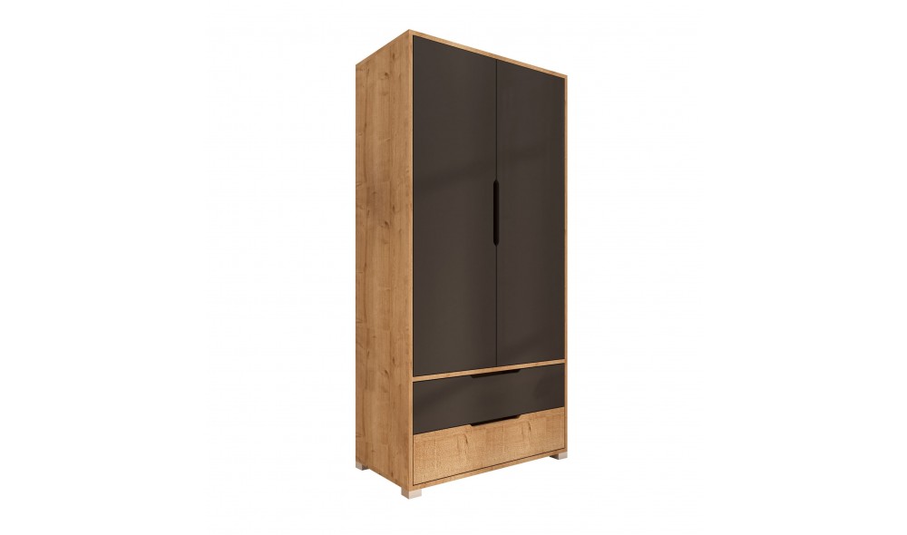 Dulap, Flora 90 - Sapphire Oak, Anthracite, 90 x 183 x 45 cm