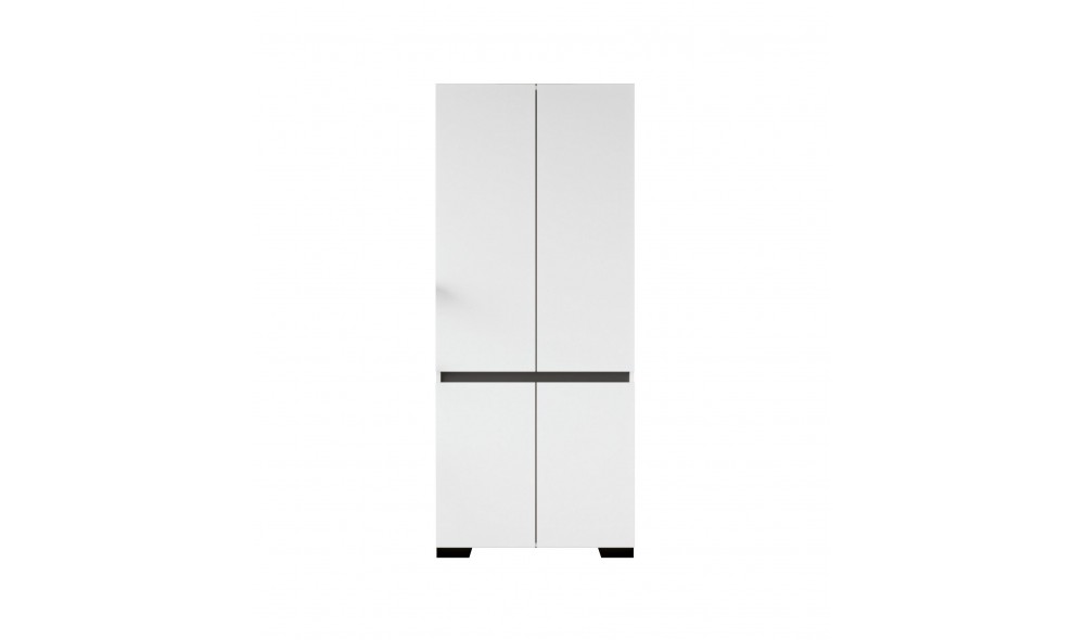 Dulap, Floransa 90 - White, Anthracite v2, 90 x 210 x 52 cm