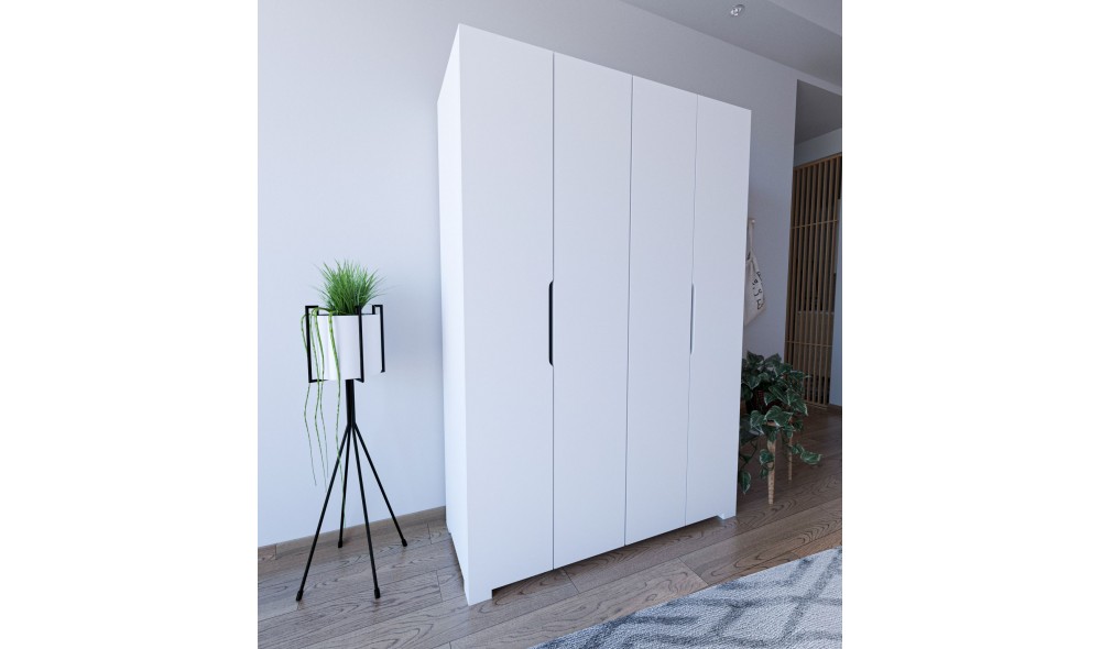 Dulap, Monza 120 - White, 120 x 180 x 43,3 cm