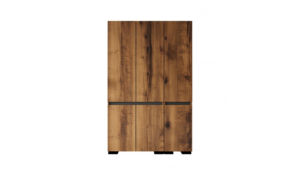 Dulap, Floransa 135 - Walnut, Anthracite v2, 135 x 210 x 52 cm
