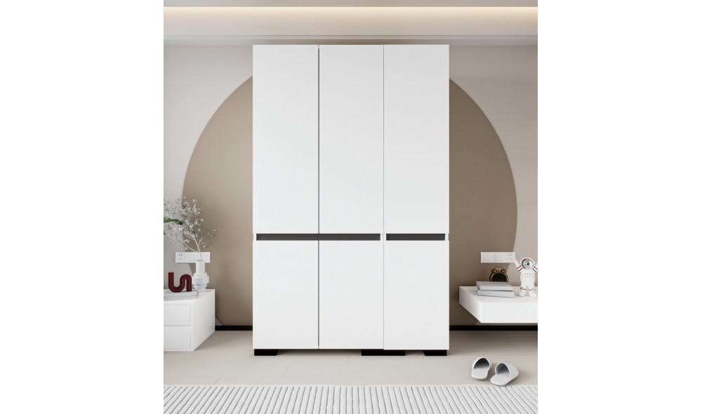 Dulap, Floransa 135 - White, Anthracite, 135 x 210 x 52 cm