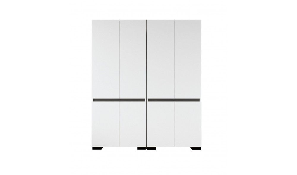 Dulap, Floransa 180 - White, Anthracite, 180 x 210 x 52 cm