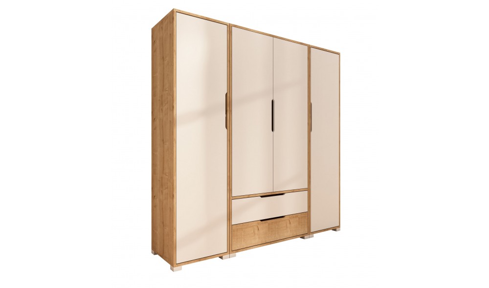 Dulap, Flora 184 - White, 184 x 183 x 45 cm