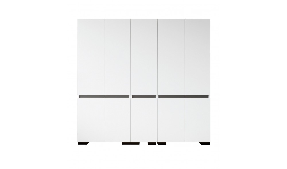 Dulap, Floransa 225 - White, Anthracite v2, 225 x 210 x 52 cm