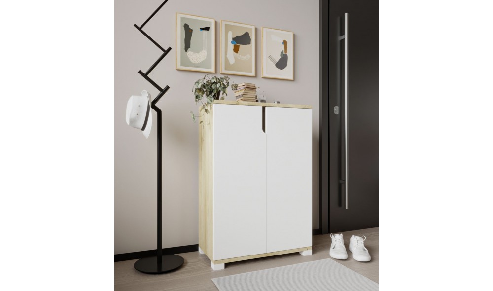 Pantofar, Venedik - Sapphire Oak, White, 60 x 97 x 34 cm