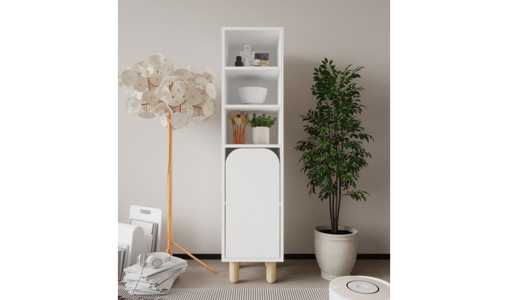 Dulap multifunctional, Parma 1 - White, 37 x 155 x 40 cm