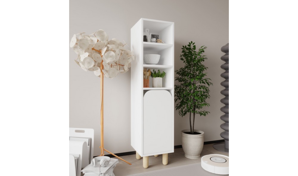 Dulap multifunctional, Parma 1 - White, 37 x 155 x 40 cm