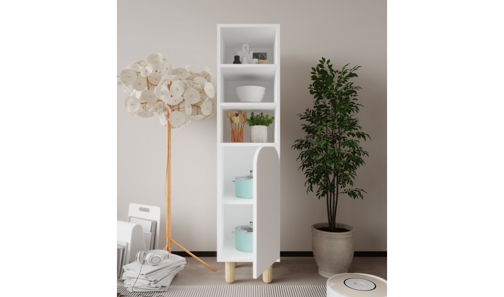 Dulap multifunctional, Parma 1 - White, 37 x 155 x 40 cm