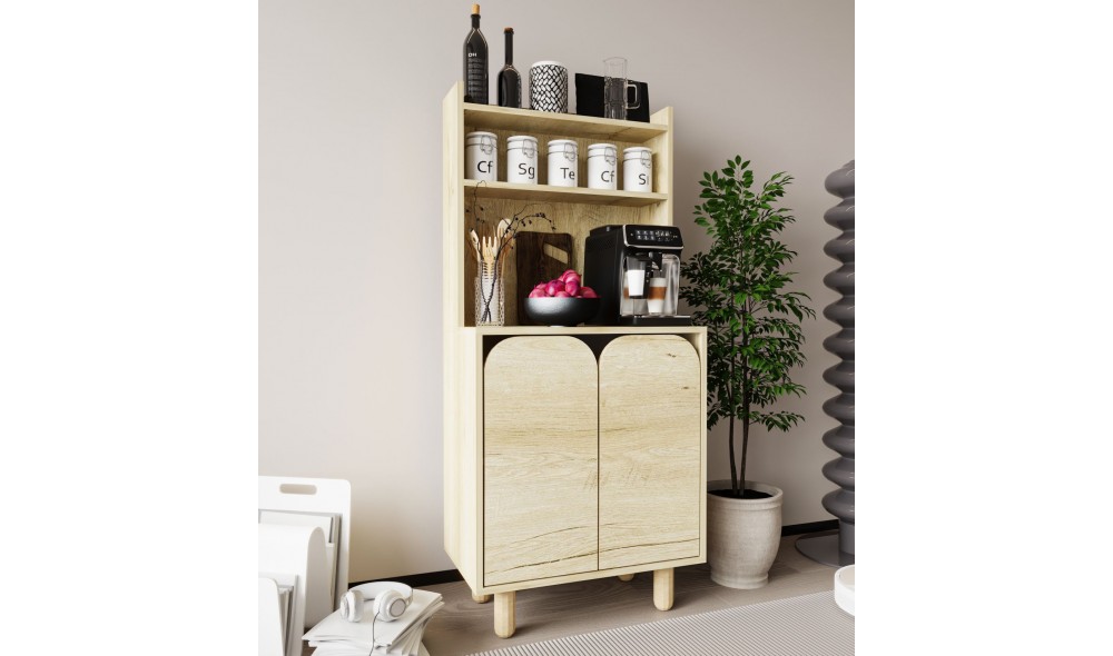 Dulap multifunctional, Parma 2 - Sapphire Oak, 70 x 155 x 40 cm