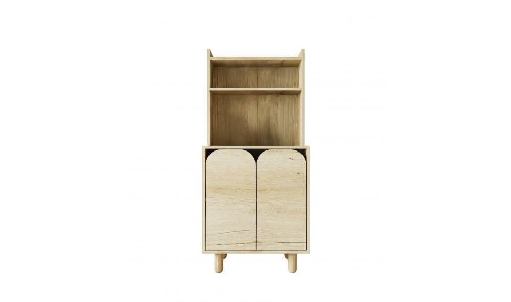 Dulap multifunctional, Parma 2 - Sapphire Oak, 70 x 155 x 40 cm