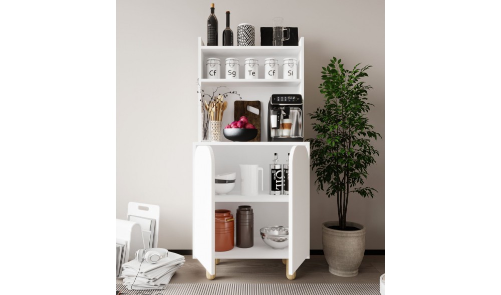 Dulap multifunctional, Parma 2 - White, 70 x 155 x 40 cm