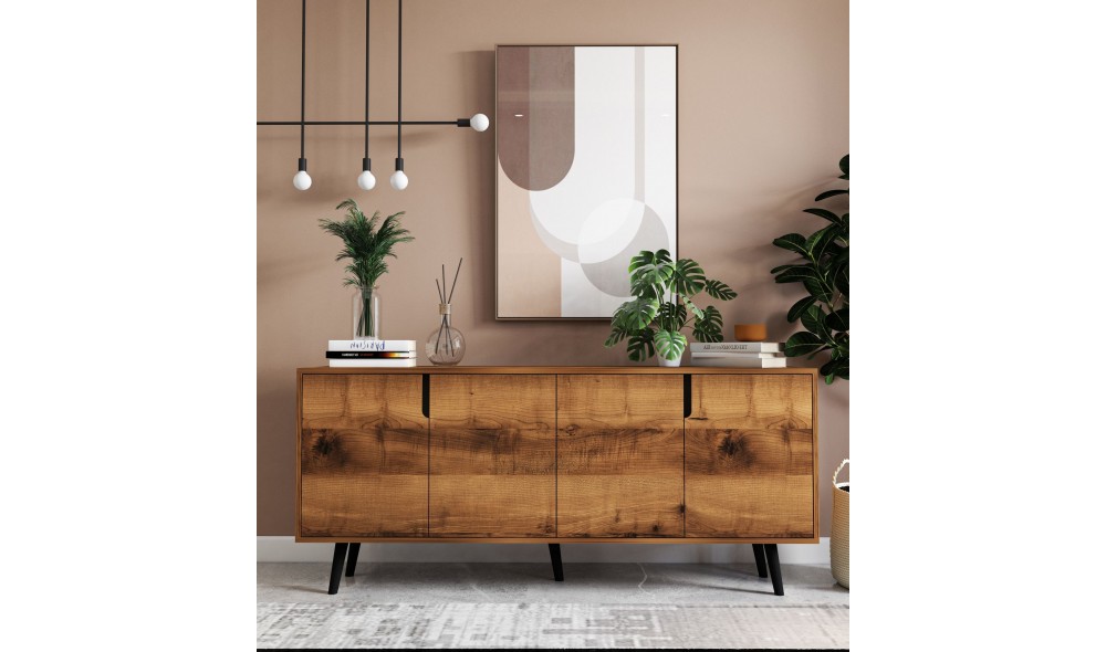 Consola, Latina Modern 180 - Walnut, 180 x 80 x 45 cm