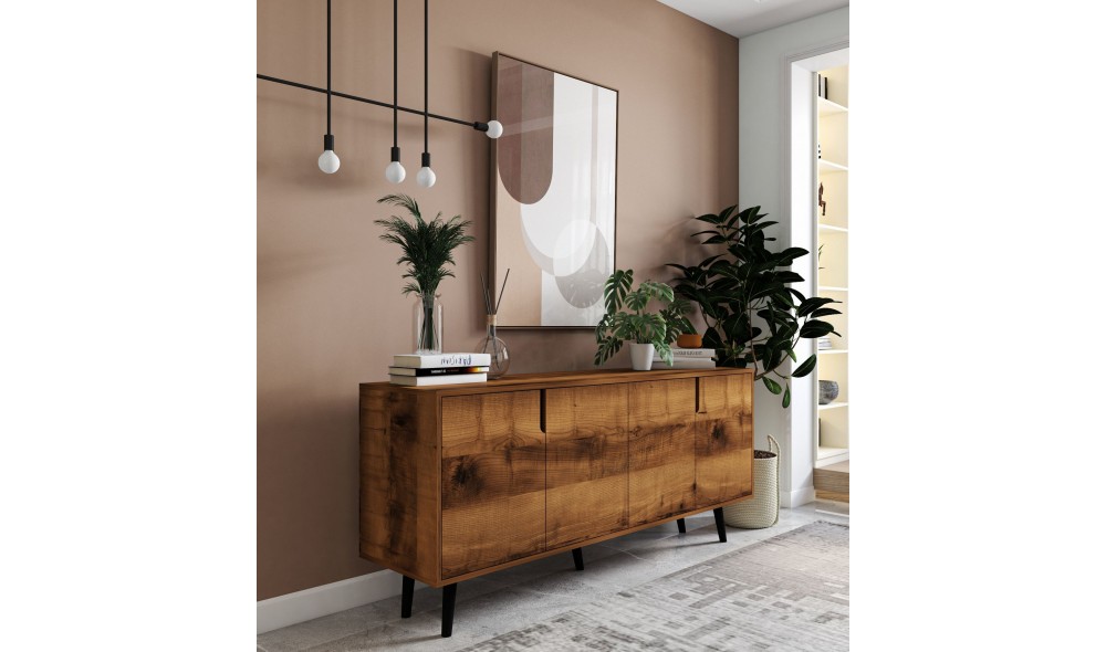 Consola, Latina Modern 180 - Walnut, 180 x 80 x 45 cm