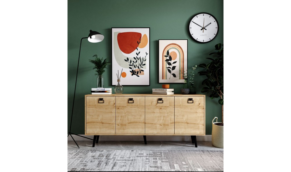 Consola, Mirza Modern 180 - Sapphire Oak, 180 x 80 x 45 cm