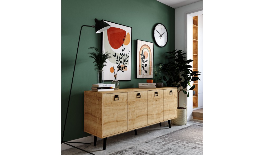 Consola, Mirza Modern 180 - Sapphire Oak, 180 x 80 x 45 cm