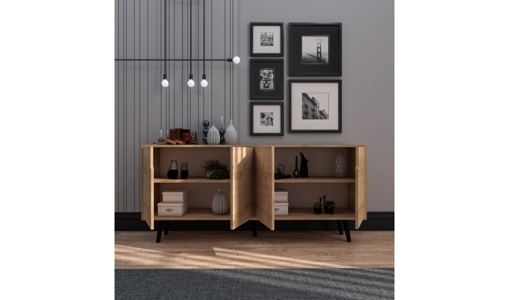 Consola, Latina Modern 180 - Sapphire Oak, 180 x 80 x 45 cm