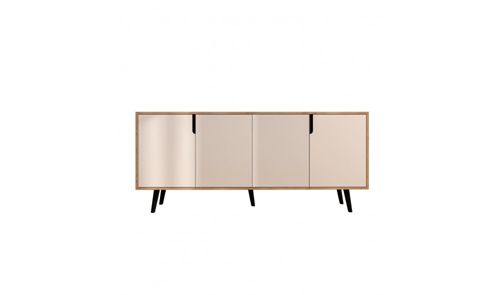 Consola, Latina Modern 180 - Sapphire Oak, White, 180 x 80 x 45 cm