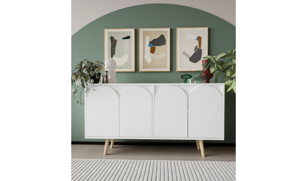 Consola, Venezia 150 - White, 150 x 80 x 45 cm