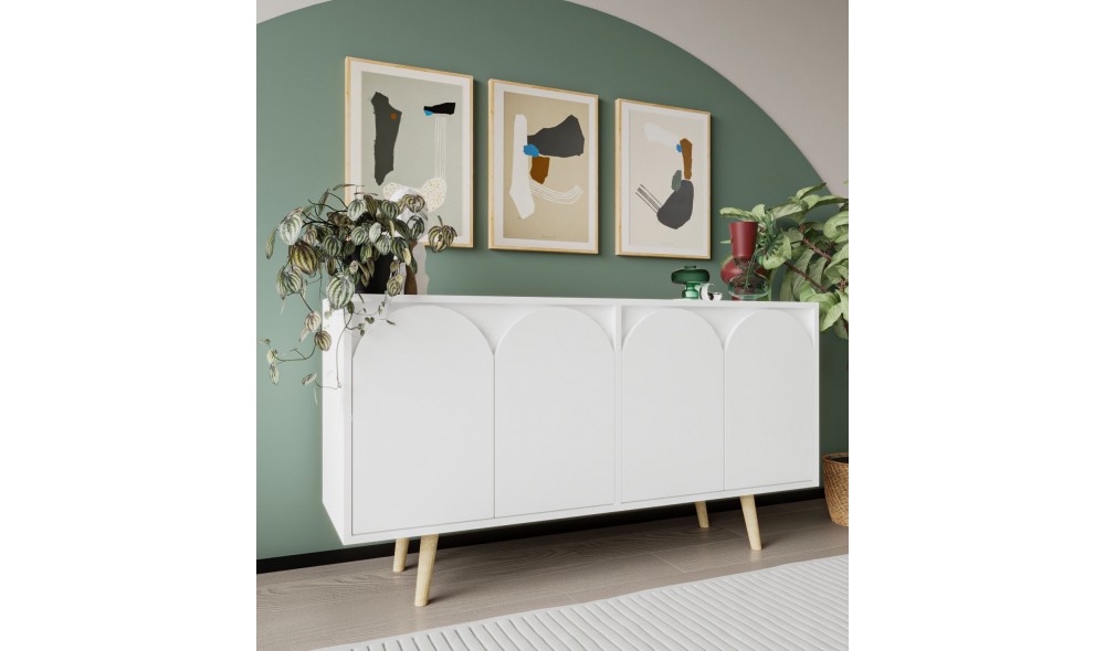 Consola, Venezia 150 - White, 150 x 80 x 45 cm