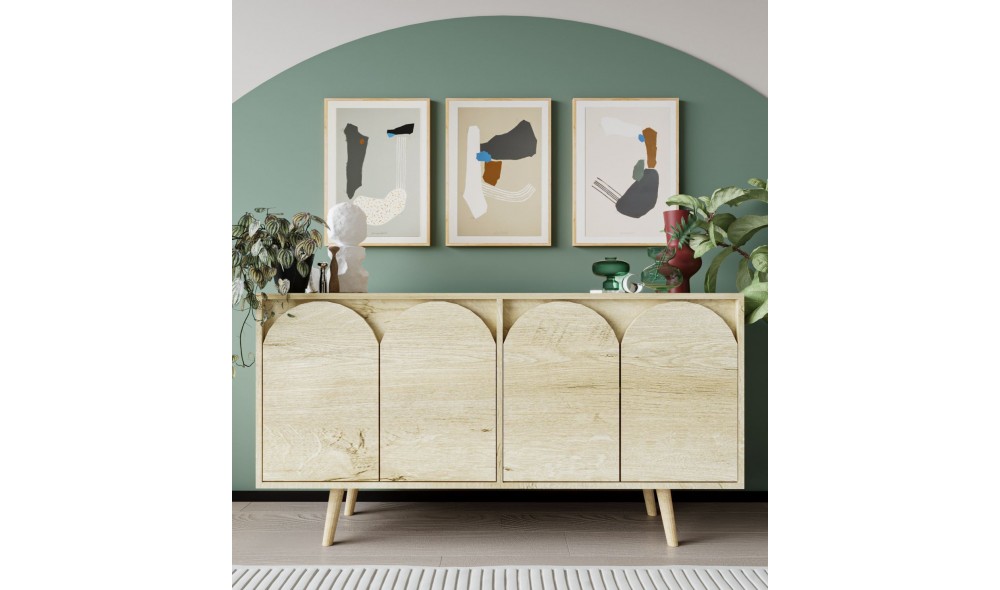 Consola, Venezia 150 - Sapphire Oak, 150 x 80 x 45 cm