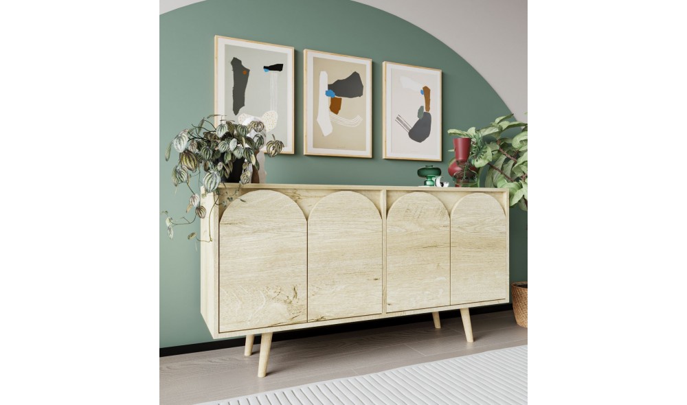 Consola, Venezia 150 - Sapphire Oak, 150 x 80 x 45 cm