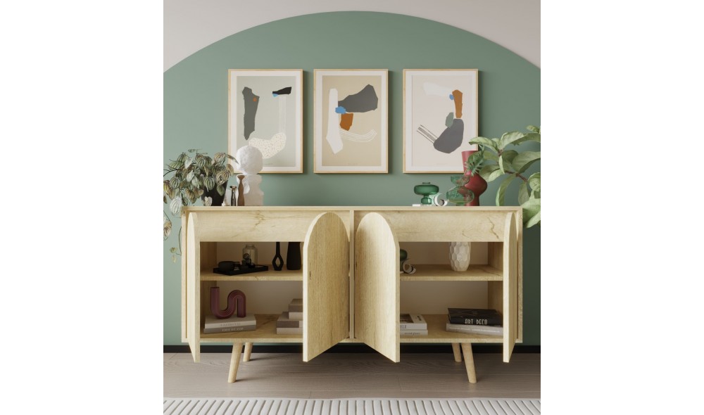 Consola, Venezia 150 - Sapphire Oak, 150 x 80 x 45 cm