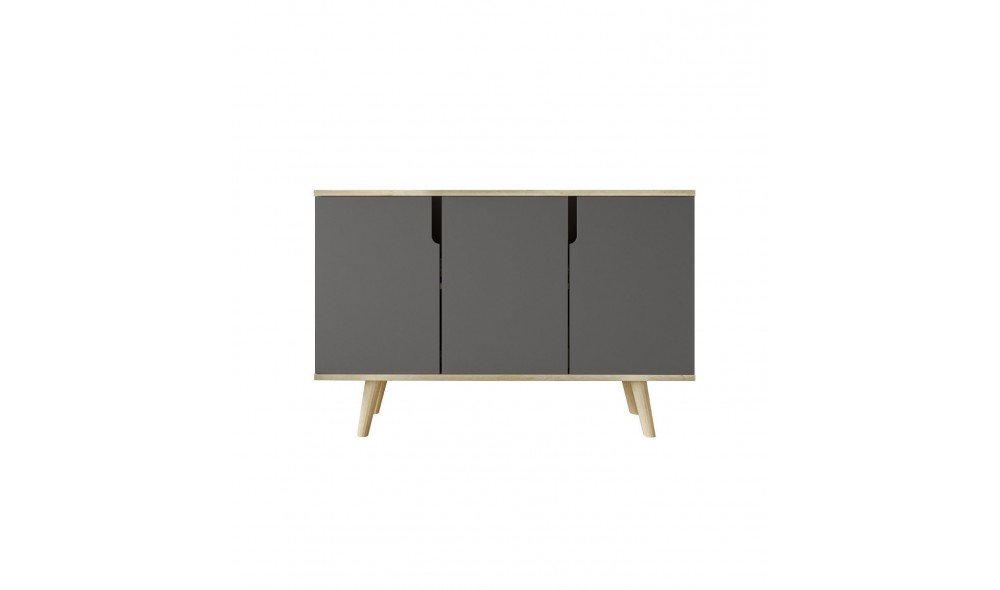 Consola, Verona 120 - Sapphire Oak, Anthracite, 120 x 80 x 30 cm