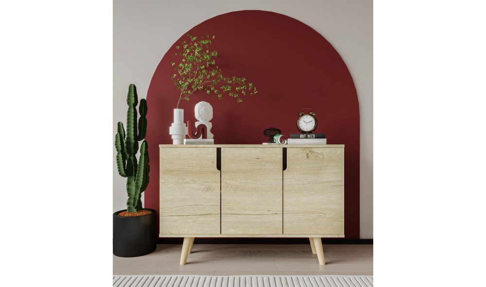 Consola, Verona 120 - Sapphire Oak, 120 x 80 x 30 cm