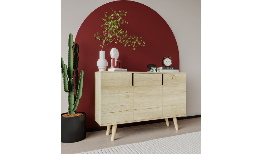 Consola, Verona 120 - Sapphire Oak, 120 x 80 x 30 cm