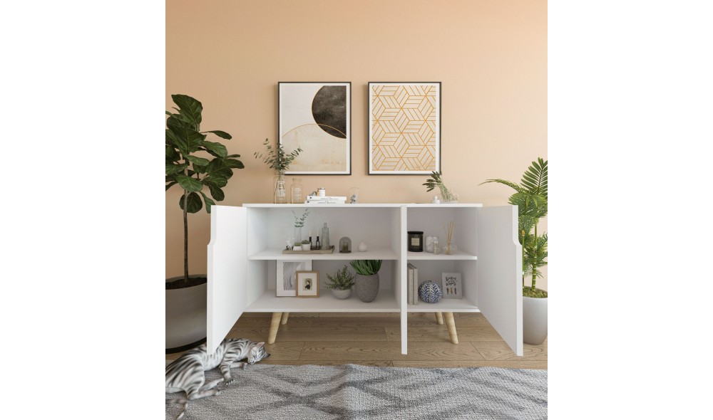 Consola, Verona 120 - White, 120 x 80 x 30 cm